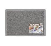JVL Mud Grabber Spaghetti Entrance Door Mat, PVC, Dark Grey, 40 x 60 cm