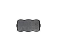 JVL Multifunctional Rubber Shoe Drip Tray Boot Storage Door Mat, Black, 41x81cm