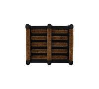 JVL Nimbus Rubber Coir Boot Scraper Mat 30x35cm in Natural | Size: 30 cm x 35 cm JVL Natural 30 cm x 35 cm