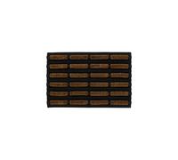 JVL Nimbus Rubber Coir Scraper Tuffscrape Doormat 40x60cm in Natural | Size: 40 cm x 60 cm JVL Natural 40 cm x 60 cm