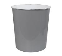 Jvl Onyx Round Waste Bin 7L Bathroom Bedroom Office Grey