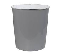 JVL Onyx Round Waste Bin 7L Bathroom Bedroom Office Grey JVL Grey