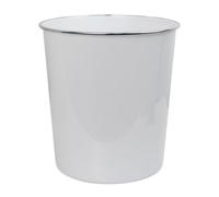 Jvl Onyx Round Waste Bin 7L Bathroom Bedroom Office White