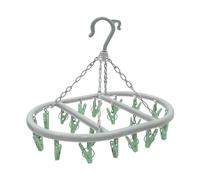 JVL Oval Sock Dryer with 20 Pegs JVL Multicolor