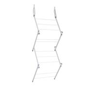 JVL Over Door Concertina Drying Airer - 4.5M, White