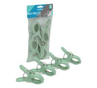 JVL Pack of 4 Beach Towel Pegs - Green JVL Green