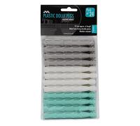JVL Plastic Dolly Pegs, Pack of 24