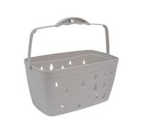JVL Plastic Hanging Peg Basket, Grey