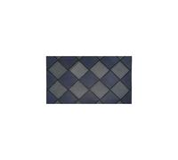 Jvl Platina Rubber Doormat, 40X70Cm, Silver/Blue