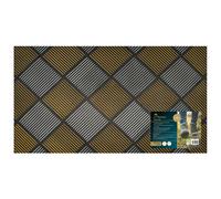 Jvl Platina Rubber Doormat, 40X70Cm, Silver/Gold
