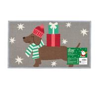 JVL Premium Christmas Washable Mat 40x70cm Doggy Gifts Door Mat Xmas