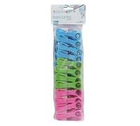 JVL Prism Plastic Clip Pegs with Hooks - Assorted