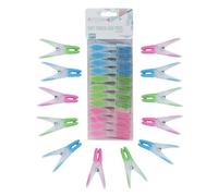 Jvl Prism Soft Touch Leaf Design Pegs, Pack Of 20