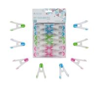 Jvl Prism Soft Touch Mini Pegs, Pack Of 20