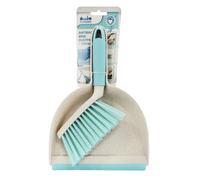 JVL Pro Clean Anti-Bacteria Mini Dustpan & Brush Set in Blue | Size: 1 Pack JVL Blue 1 Pack
