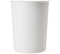 JVL Quality Vibrance Clean White Lightweight Plastic Waste Paper Basket Bin