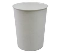 Jvl Quality Vibrance Lightweight Plastic Waste Paper Bin, White