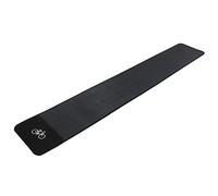 JVL Rectangular Slip Resistant Black Rubber and Carpet Indoor Garage Hallway Bike Cycle Floor Protector Mat, 183 x 29cm approx.