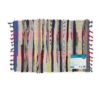 JVL Recycled Handmade Chindi Door Floor Mat 40x60cm, Multi