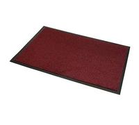 JVL Red Black Heavy Duty Barrier Door Floor Mat, 80 x 140 cm