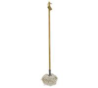 JVL Retro Natural Bamboo Pure Cotton String Floor Mop