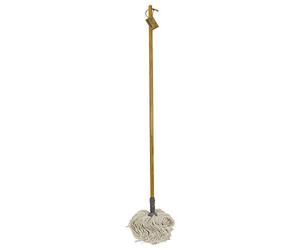 JVL Retro Natural Bamboo Pure Cotton String Floor Mop