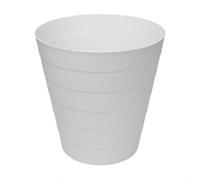 Jvl Revo Round Waste Bin 6.6L Bathroom Bedroom Office White