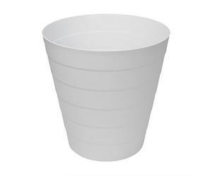 Jvl Revo Round Waste Bin 6.6L Bathroom Bedroom Office White