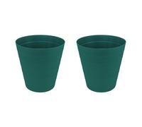 Jvl Revo Round Waste Bin 6.6L Set Of 2 Bathroom Bedroom Office Teal