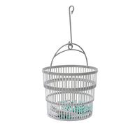 Round Collapsible Peg basket with Plastic Pegs - Pack of 50 - One Size - Aqua JVL Aqua 1 Pack