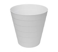 JVL Round Waste Bin 6.6L Bathroom Bedroom Office White JVL White