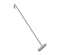 JVL Rubber Broom - Broom for Pet Hair, Water & Dust Removal - Indoor & Outdoor Use - Grey