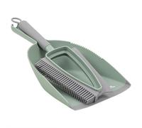 Jvl Rubber Dustpan & Brush Set, Green