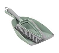 JVL Rubber Dustpan & Brush Set-Green in Green JVL Green