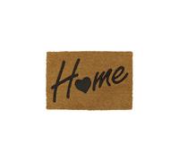 JVL Rubber Embossed PVC Backed Coir Doormat 40x60cm Home in Natural | Size: 40 cm x 60 cm JVL Natural 40 cm x 60 cm