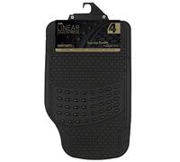 Linear Luxury Car Mat Set JVL Black 50cm x 75cm