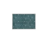 JVL Savio Machine Washable Door Mat, 40 x 60 cm, Teal, One Size
