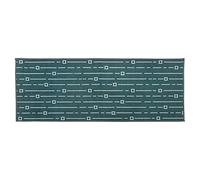 JVL Savio Machine Washable Runner Mat, 57 x 150 cm, Teal - Teal