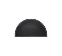 Sesia Black Rubber Stud Half Moon Outdoor Scraper Door Mat, 40 x 70 cm