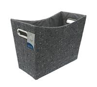 JVL Shadow Fabric Magazine Holder Storage Basket
