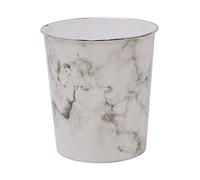 JVL Small Marble Waste Paper Bin, 24.5cm x 26.5cm approx, One Size