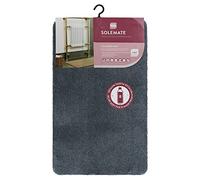 JVL SOLEMATE Eco-Bath Mat, 50x80cm, Dark Grey (49-01-370)