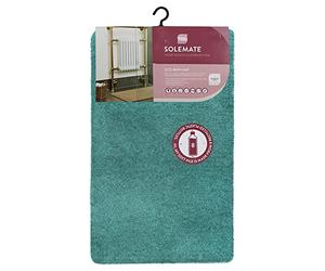 JVL SOLEMATE Eco-Bath Mat, 50x80cm, Teal