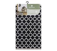 JVL SOLEMATE Hand Carved Diamond Door Mat, Grey