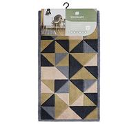 JVL SOLEMATE Hand Carved Trimetric Door Mat - Brown