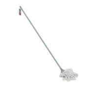 JVL String Mop - Green - Machine Washable Microfibre Floor Mop for Hard Floors