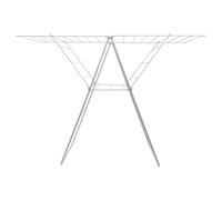JVL Strong Winged Clothes Drying Airer-20M, White, Iron, One Size
