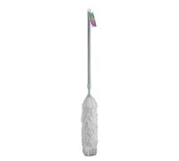 JVL Synthetic Telescopic Duster, Extendable Handle for High Reach Dusting, Lightweight Household Cleaning Tool - Grey