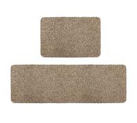 JVL Tanami Barrier Mat & Runner Set - Beige | Size: 50 cm x 150 cm JVL Beige 50 cm x 150 cm