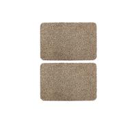 JVL Tanami Doormat Set of 2 - Beige | Size: 50 cm x 75 cm JVL Beige 50 cm x 75 cm
